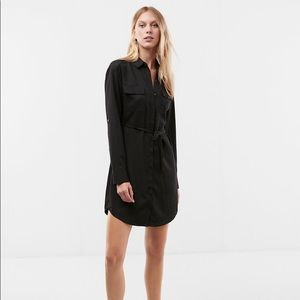 Express Black Work Shirt Dress
